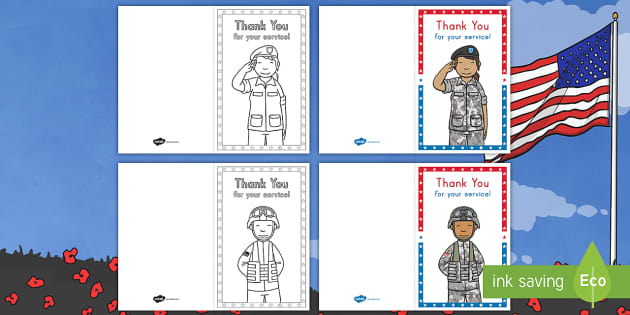 Thank You Veterans Cards