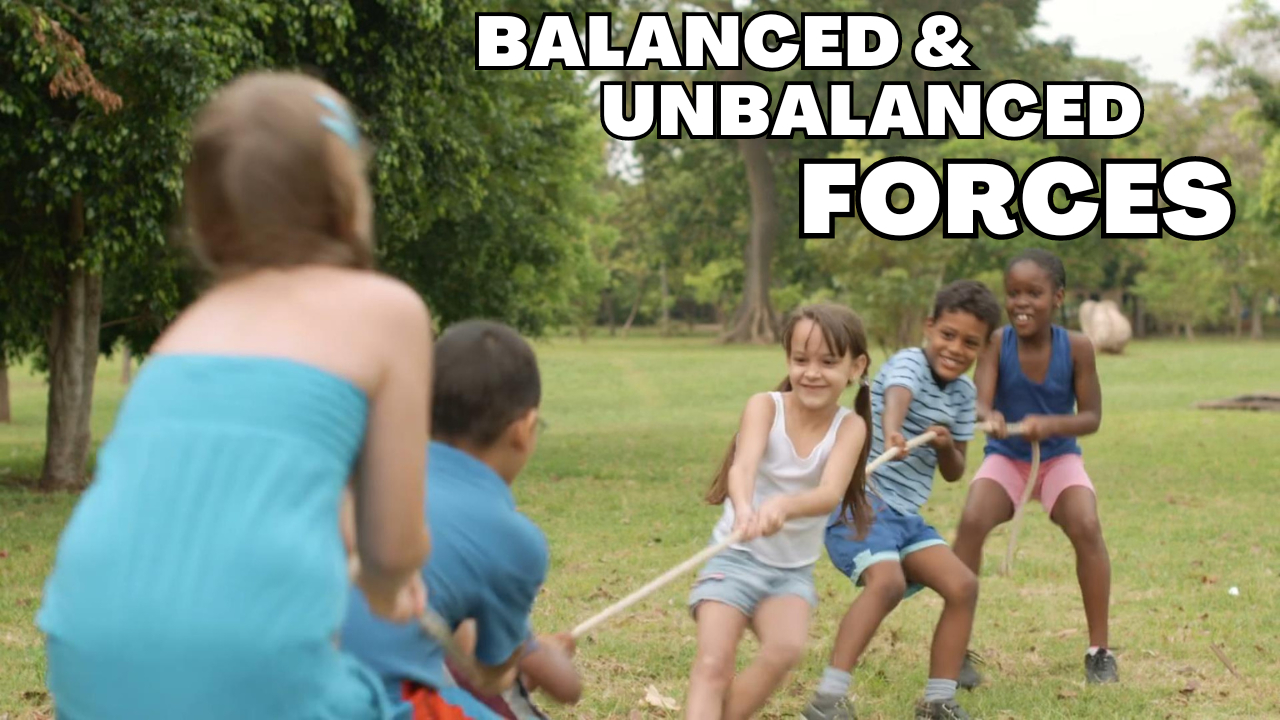 Intro to Balanced & Unbalanced Forces. Video sheet, Google Forms & more (V2)