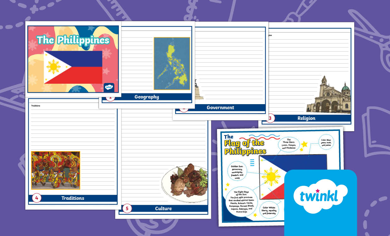 All about the Philippines Research Project for 3rd-5th Grade