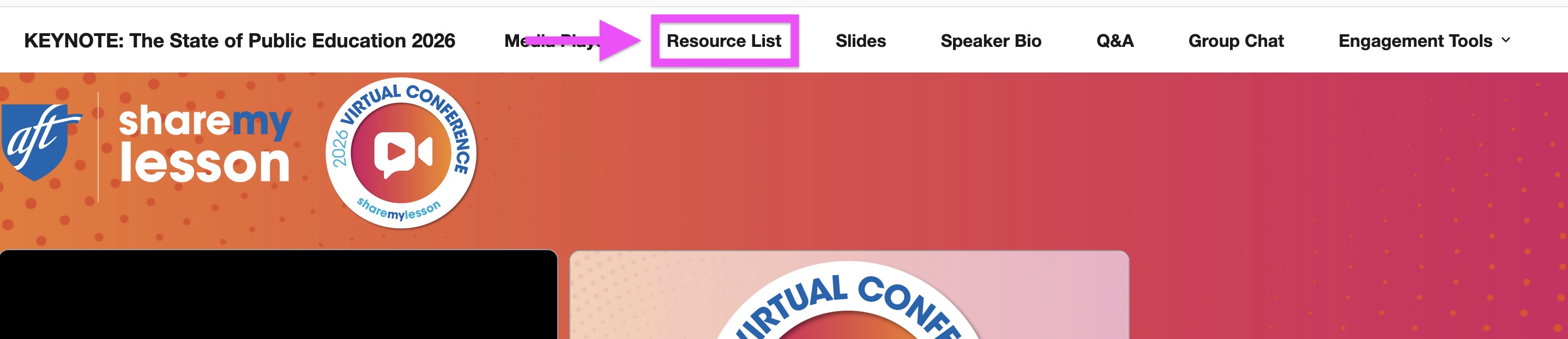 resource list widget
