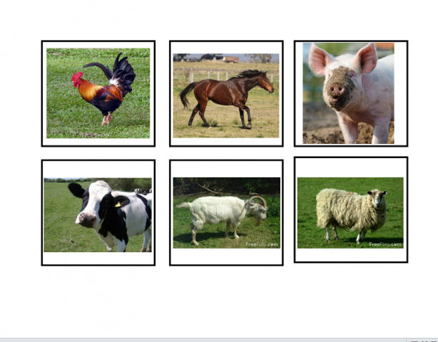 Farm Animal Graphing Game ECE